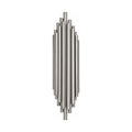 Tall Stainless Steel Up and Down Wall Light on a white background