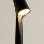 Close view of the material and finish of the Tall Tapered Aluminium Rechargeable Table Lamp