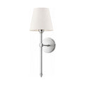 Tapered Fabric Shade Wireless Wall Sconce on a white background