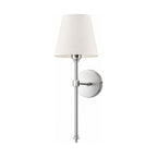 Tapered Fabric Shade Wireless Wall Sconce on a white background