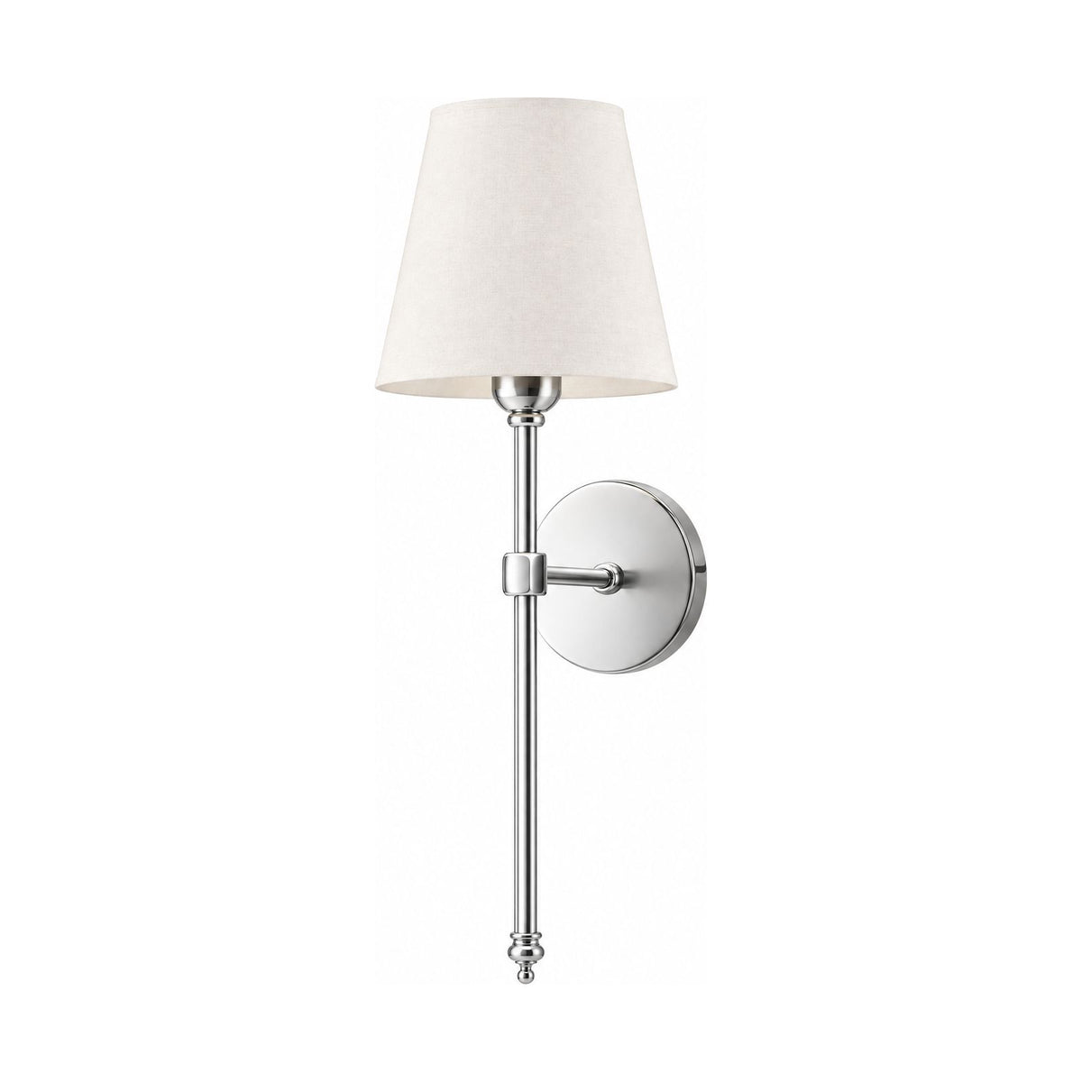 Tapered Fabric Shade Wireless Wall Sconce on a white background
