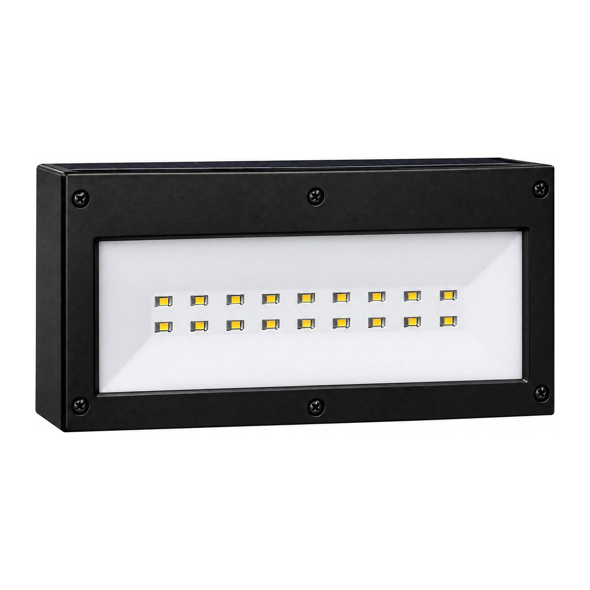 Three Mode Solar Outdoor Wall Light on a white background