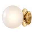 Tinted Glass Ball Up and Down Wall Light on a white background