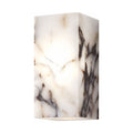 Veined Marble Block LED Wall Light on a white background