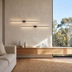 Vertical or Horizontal Linear LED Wall Light in a pair on a wall of an Australian home