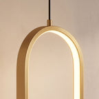Close-up of the glowing gold ring