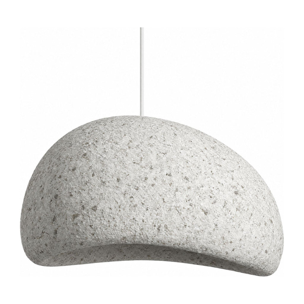 Wabi Sabi Fibreglass Resin Pendant Light on a white background