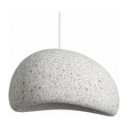 Wabi Sabi Fibreglass Resin Pendant Light on a white background