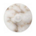 White Alabaster Halo Wall Light on a white background