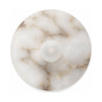 White Alabaster Halo Wall Light on a white background
