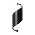 Wrap Around Aluminium and Glass Up Down Wall Light on a white background